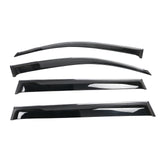 08-13 Toyota Highlander PC Window Visors Deflector With Chrome Trim 4PCS