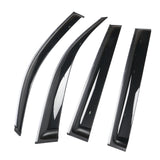 08-13 Toyota Highlander PC Window Visors Deflector With Chrome Trim 4PCS