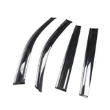 14-19 Toyota Highlander PC Window Visors Deflector With Chrome Trim 4PCS