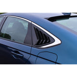 23-24 Honda Accord IK Side Quarter Window Louver Covers ABS - Gloss Black
