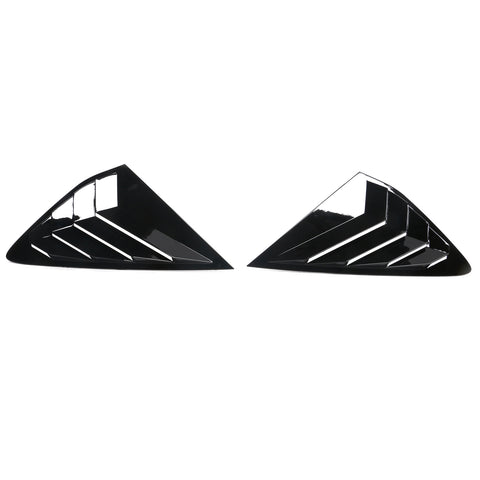 23-24 Honda Accord IK Side Quarter Window Louver Covers ABS - Gloss Black