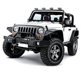 07-18 Jeep Wrangler JK Flat Style Fender Flares Textured Black ABS