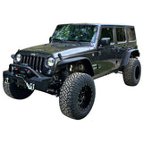 18-21 Jeep Wrangler JL V2 Style Fender Flares W/ Pipe 4PCS - Textured Iron