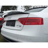08-17 Audi A5 Quattro Coupe CA Style Carbon Fiber Trunk Spoiler Wing