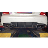 Fits 12-14 Mercedes-Benz C Class W204 & C63 Coupe & Sedan Rear Diffuser CF