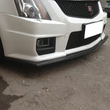 10-15 Cadillac CTS V H Style Front Bumper Lip - Carbon Fiber