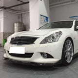 10-13 Infiniti G37 Sedan Only Front Bumper Lip Full Carbon Fiber CF