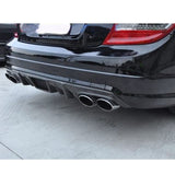 08-11 Benz C Class W204 C63 Sedan R Style Rear Bumper Diffuser - Carbon Fiber