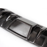 08-11 Benz C Class W204 C63 Sedan R Style Rear Bumper Diffuser - Carbon Fiber
