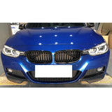 Fits 12-17 BMW 3 Series F30 M Sport P Style Front Splitters Carbon Fiber