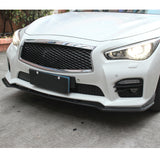 14-17 Infiniti Q50 Sport DP Style Front Bumper Lip - Carbon Fiber
