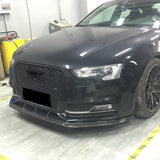 13-16 Audi S5 8V Coupe JC Style Front Bumper Lip - Carbon Fiber