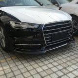 16-18 Audi A7 S7 C7 Sedan JC Style Front Bumper Lip - Carbon Fiber