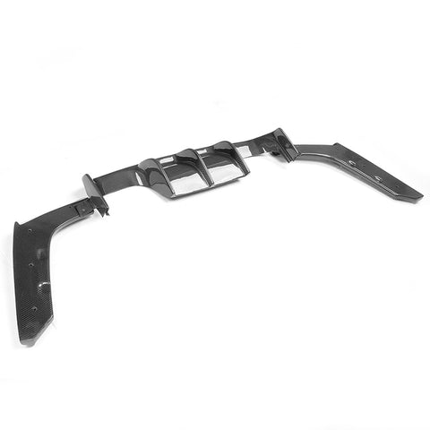 15-18 BMW M3 F80 M4 F82 F83 V Style Rear Diffuser Carbon Fiber CF