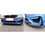 15-18 BMW M3 F80 M4 F82 V Style Front Bumper Lip Carbon Fiber CF
