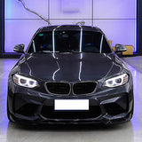 16-19 BMW F87 M2 V Style Front Bumper Lip - Carbon Fiber