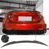 15-18 Alfa Romeo Giulia 4DR Sedan Trunk Spoiler - Forged Carbon Fiber CF