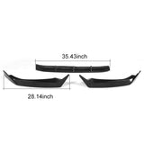 17-18 Audi A4 S4 B9 Sedan JC Style Front Bumper Lip 3Pcs Set - Carbon Fiber