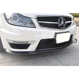 12-14 Benz C Class W204 C63 Coupe Sedan AMG Front Bumper Lip Carbon Fiber