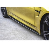 15-20 BMW M4 F82 F83 MP Style Side Skirts - Forged Carbon Fiber