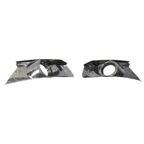 15-17 Ford Mustang S550 Coupe Fog Light Cover Pair - Forged Carbon Fiber