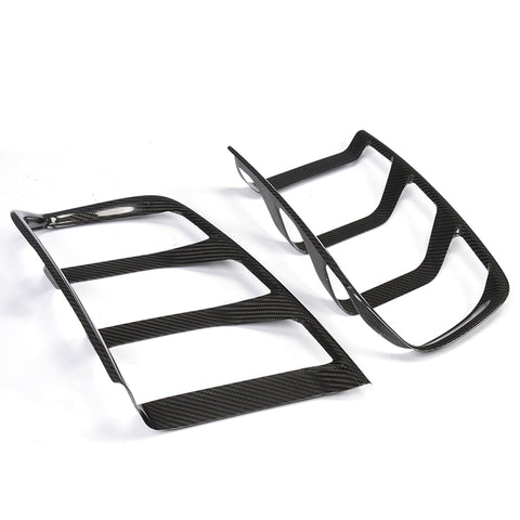 15-17 Ford Mustang Tail Light Lamp Cover Overlay Trim - Carbon Fiber