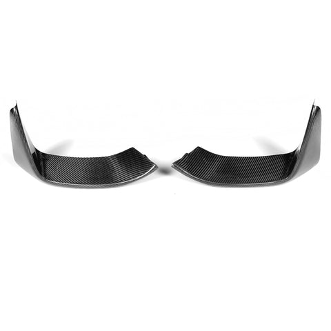 15-19 BMW F80 F82 F83 P Style Front Bumper Lip Splitters - Carbon Fiber