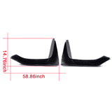 15-19 BMW F80 F82 F83 P Style Front Bumper Lip Splitters - Carbon Fiber
