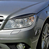 07-10 Mercedes Benz W204 Sedan Front Headlight Eyelid Eyebrow Covers - CF