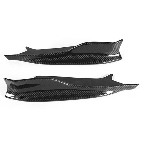 11-12 BMW 1 Series M E82 R Style Rear Bumper Lip Splitters - Carbon Fiber