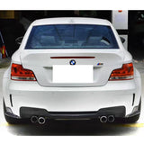 11-12 BMW 1 Series M E82 R Style Rear Bumper Lip Splitters - Carbon Fiber