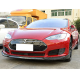 12-17 Tesla Model S JC Style Front Bumper Lip - Forged Carbon Fiber CF