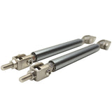 Universal Gunmetal Sanded Adjustable 5.5-8 Inch Bumper Lip Splitter Rod