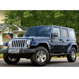 07-16 Jeep Wrangler Running Board Side Step Nerf Bars Black OE Style