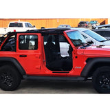 18-23 Jeep Wrangler JL 4Dr Factory Style Textured Black Running Boards