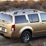 05-12 Nissan Pathfinder OE Factory Style Roof Rack Cross Bar Black Pair