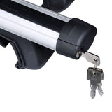 Aluminum Top Roof Rack Cross Bar Lock Adjustable Clamps
