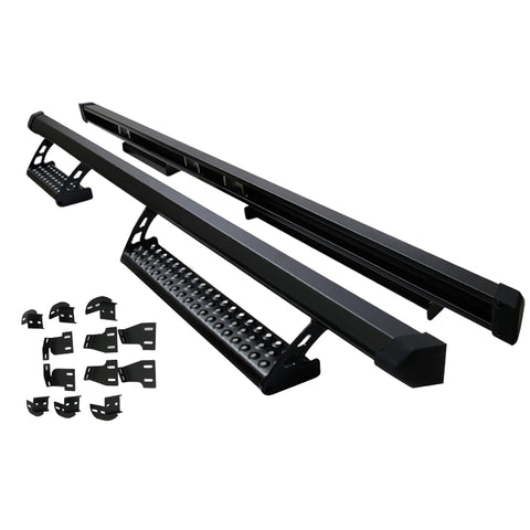 05-15 Toyota Tacoma Access Cab Running Boards Nerf Bars Black