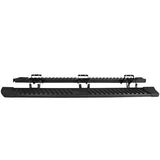 15-23 Ford F150 SuperCrew Cab V Style Running Boards Side Step Bar Black