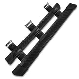 17-22 Ford F250 Superduty Crew Cab V Style Running Board Side Step Bar Pair