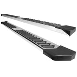 17-21 Ford F250 Superduty Crew Cab 32" V Style Running Boards Silver