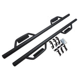 09-14 Ford F150 Crew Cab V1 Style Side Step Nerf Bar Running Board Black