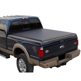 08-16 Ford F-250 350 SD 6.75 Feet Bed Tri-Fold Soft Tonneau Cover Black