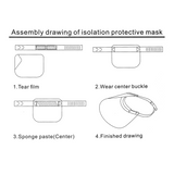 Safety Full Face Shield Reusable Washable Protection Cover Face Mask Anti-Splash