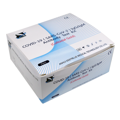 COVID-19 IgG/IgM Antibody Test Kit - 25 Kits Per Box