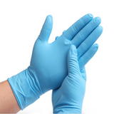 Blue Nitrile Powder Free Rubber Gloves Non Vinyl Latex{S-M-L-XL} 100PCS/Box, 10Boxes/Case