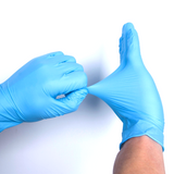 Blue Nitrile Powder Free Rubber Gloves Non Vinyl Latex{S-M-L-XL} 100PCS/Box, 10Boxes/Case