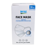 50 PCS Disposable Protective Face Mask Mouth & Nose Protector Respirator Fliter