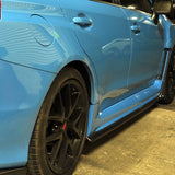 15-16 Subaru WRX STI CS Bottom Line Side Skirt Splitter Carbon Fiber