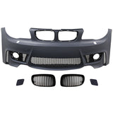 07-13 BMW E82 E88 E87 E81 1M Style Front Bumper with Front Grille
